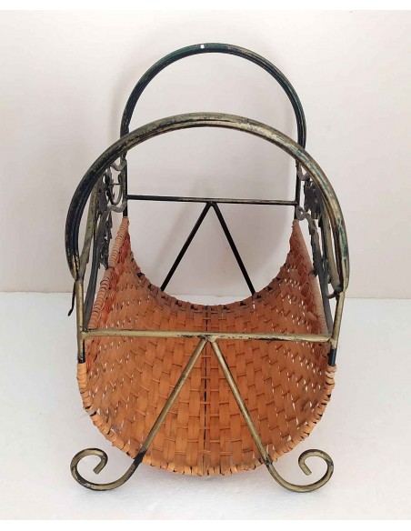 Portariviste-portagiornali-in-ferro-battuto-e-vimini-35x265x39-2