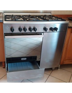 Cucina-a-gas-de-longhi-con-portabombola-in-acciaio-inox-Demx-96-B5-ED 2