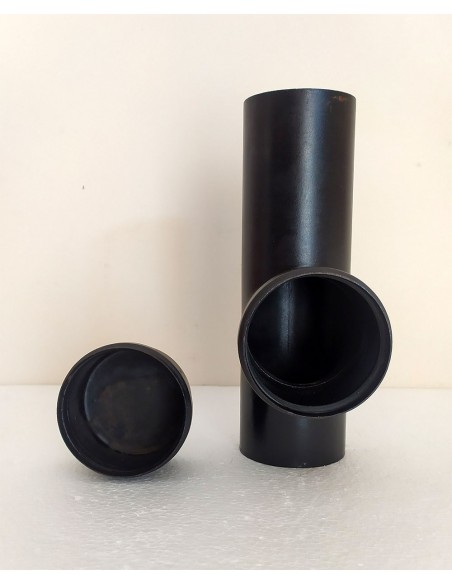 Raccordo-a-T-90°-con-tappo-cieco-acciaio-nero-per-stufe-a-pellet-2
