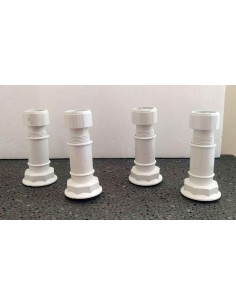 Piedini-per-mobili-regolabili-in-plastica-bianca-10-cm-set-4-pz 2