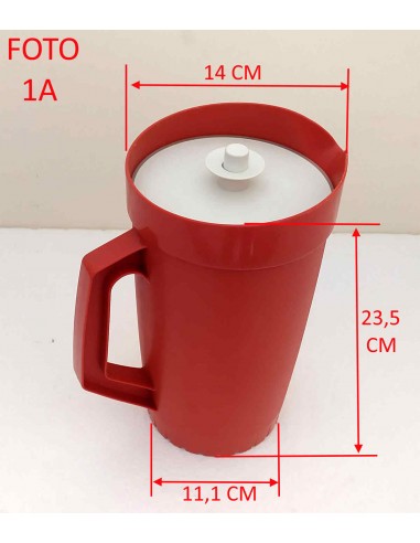 Caraffa-brocca-Tupperware-in-plastica-con-coperchio-ermetico-da-2-litri-Dimensioni