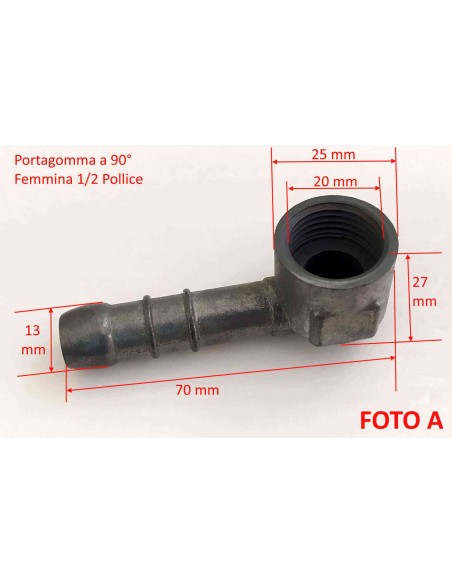 Portagomma-gas-metano-femmina-a-pippetta-da-1/2-pollice-Dimensioni