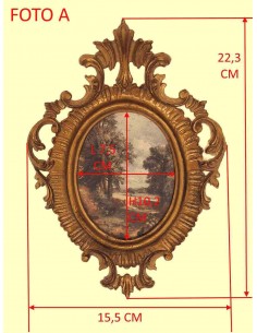 Quadro-ovale-antichizzato-a-parete-con-alberi-155x223-cm 2