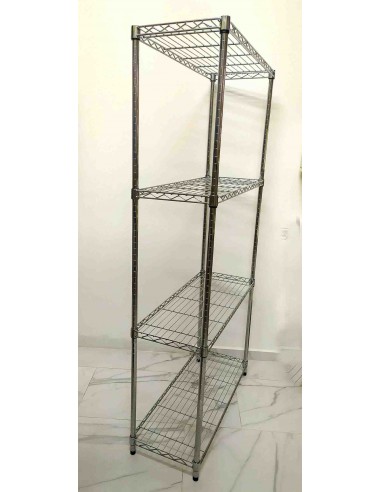 Scaffale-libreria-in-acciaio-cromato-con-4-ripiani-36x90xh180-cm-3