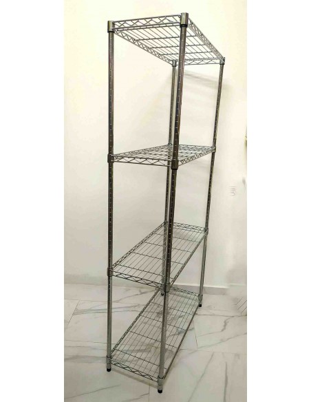 Scaffale-libreria-in-acciaio-cromato-con-4-ripiani-36x90xh180-cm-3