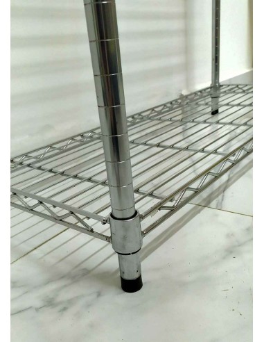 Scaffale-libreria-in-acciaio-cromato-con-4-ripiani-36x90xh180-cm-6