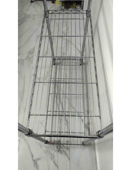Scaffale-libreria-in-acciaio-cromato-con-4-ripiani-36x90xh180-cm-4