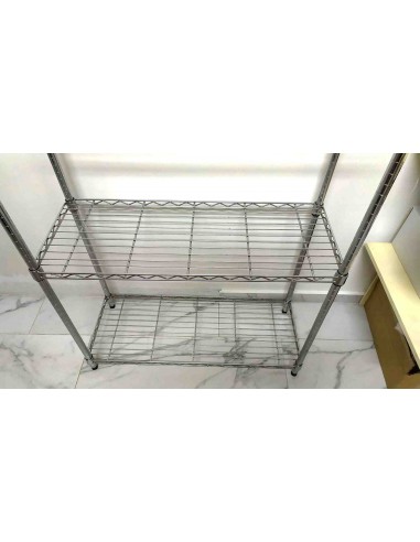 Scaffale-libreria-in-acciaio-cromato-con-4-ripiani-36x90xh180-cm-5