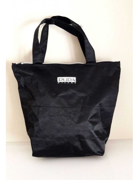 Borsa-porta-tutto-Pupa-nera-con-manici-superiori-29x25-cm