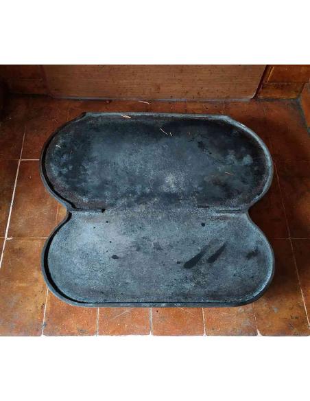Stufa-a-legna-in-ghisa-con-piedi-misura-n°3-usata-funzionante-11