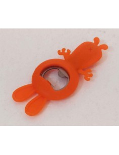 Apribottiglie-silicone-arancione-forma-coniglio 2
