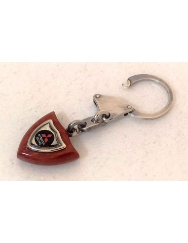 Portachiavi-legno-Mitsubishi-Motors-vintage-1