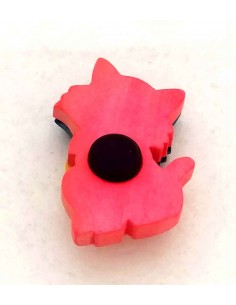 Gatto-in-legno-magnetico-con-argento-Recuerdo-4x6-cm 2