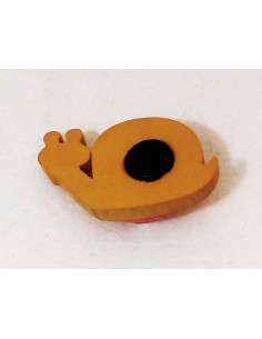 Lumaca-in-legno-magnetica-con-argento-Recuerdo-6x3,5-cm 2