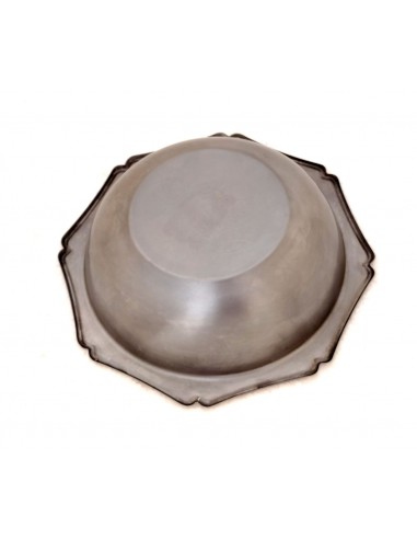 Ciotola-ottagonale-vintage-in-acciaio-inox-1810-con-bordo-in-oro-24k-e-incisione-floreale-7