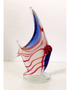 Pesce-in-vetro-artistico-stile-murano-blu-e-arancio-125x7xh18-cm 2