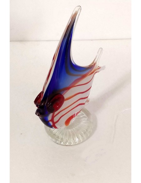 Pesce-in-vetro-artistico-stile-murano-blu-e-arancio-125x7xh18-cm